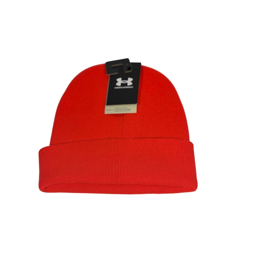 Under Armour Red Cuffed Knit Beanie Unisex One Size NWT - Picture 5 of 5